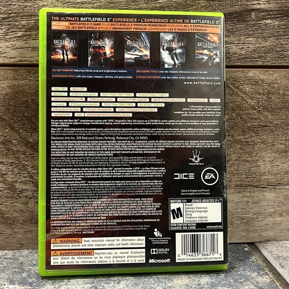 5 for $60 - Battlefield 3 Premium Edition for Xbox 360 - Picture 5 of 6